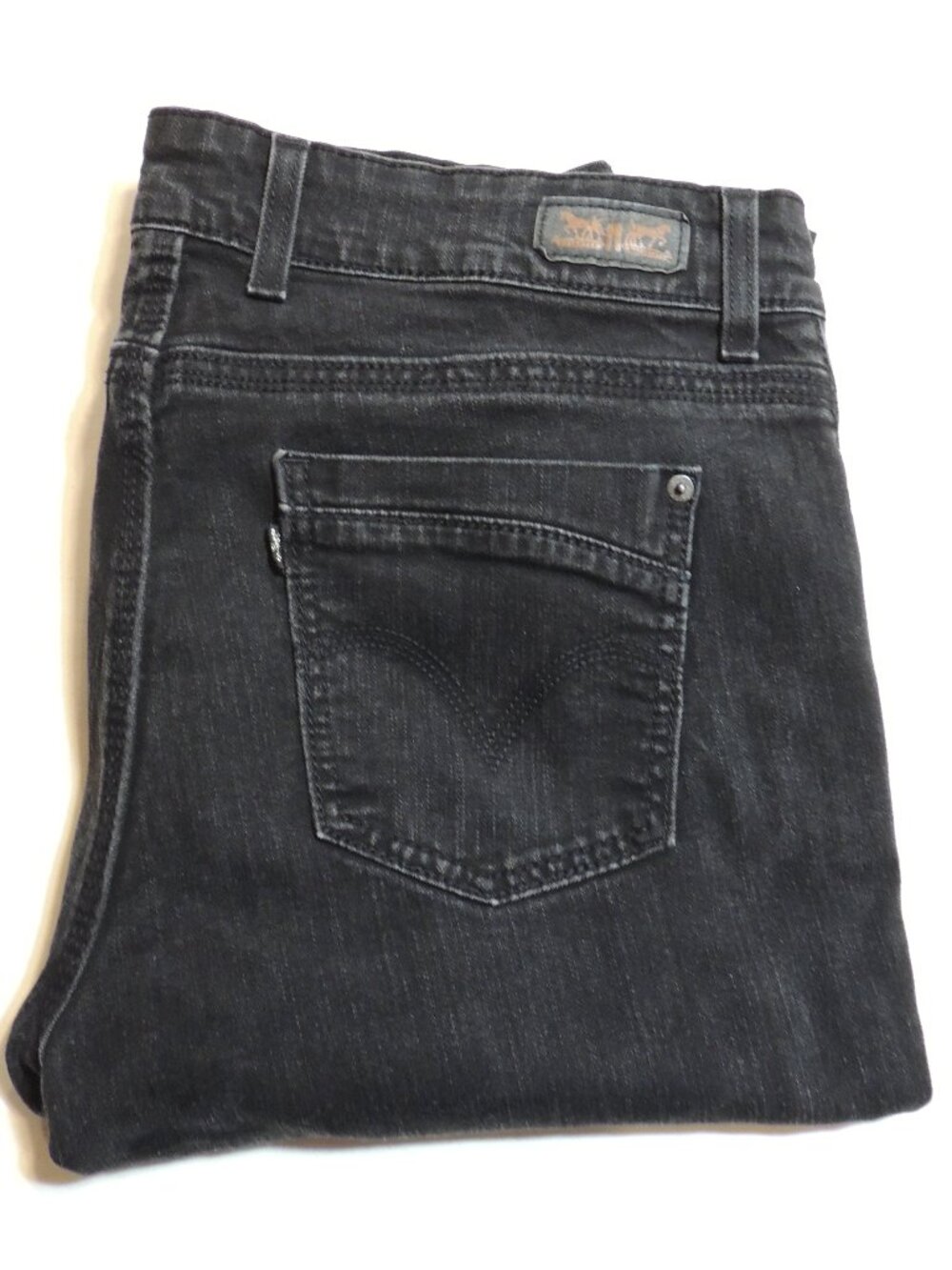 Levi Jeans 529 Skinny Curvy Leg Woman 33/32 Pockets Black Denim Jeans